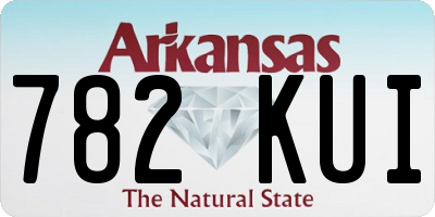 AR license plate 782KUI