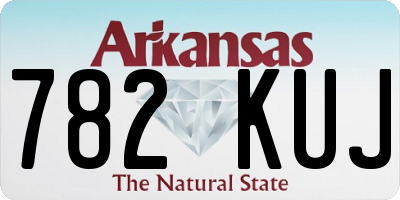 AR license plate 782KUJ