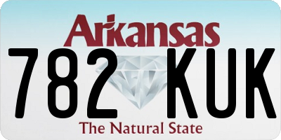 AR license plate 782KUK