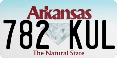 AR license plate 782KUL