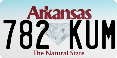 AR license plate 782KUM