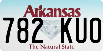 AR license plate 782KUO