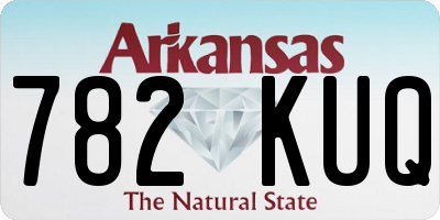 AR license plate 782KUQ