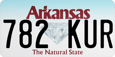 AR license plate 782KUR