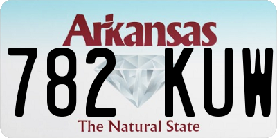 AR license plate 782KUW