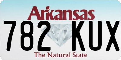 AR license plate 782KUX