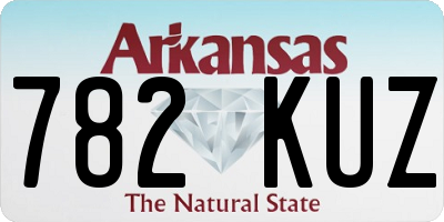 AR license plate 782KUZ