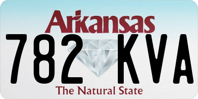 AR license plate 782KVA
