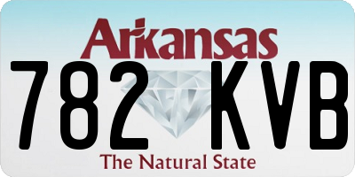 AR license plate 782KVB