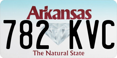 AR license plate 782KVC
