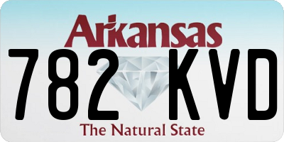 AR license plate 782KVD