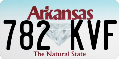 AR license plate 782KVF
