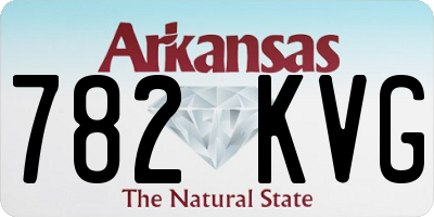 AR license plate 782KVG