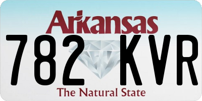 AR license plate 782KVR