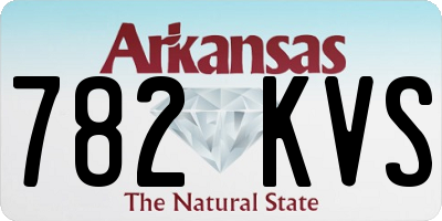 AR license plate 782KVS