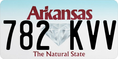 AR license plate 782KVV