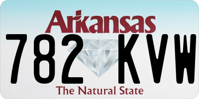 AR license plate 782KVW