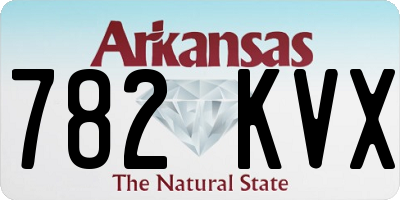 AR license plate 782KVX