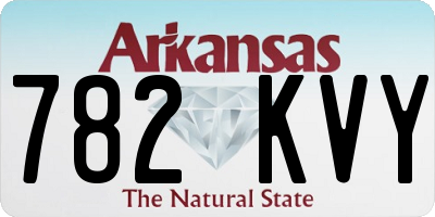 AR license plate 782KVY