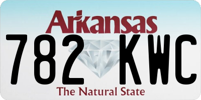 AR license plate 782KWC
