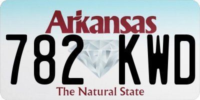 AR license plate 782KWD