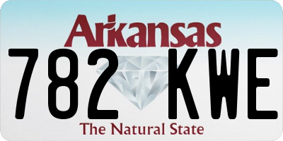AR license plate 782KWE