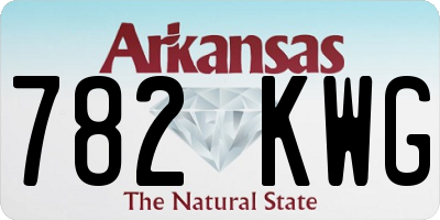 AR license plate 782KWG