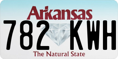 AR license plate 782KWH