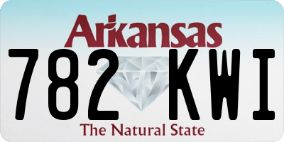 AR license plate 782KWI