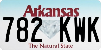 AR license plate 782KWK