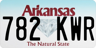 AR license plate 782KWR