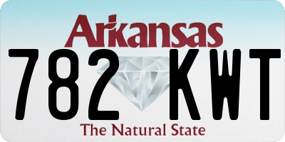 AR license plate 782KWT