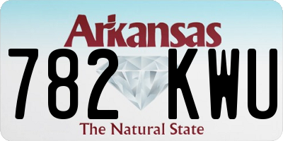 AR license plate 782KWU