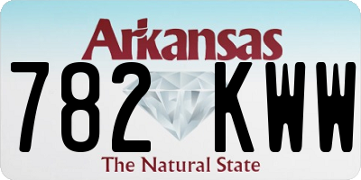 AR license plate 782KWW