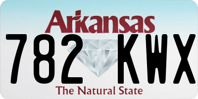 AR license plate 782KWX