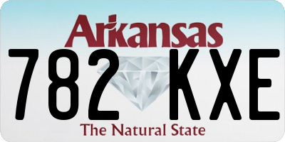 AR license plate 782KXE