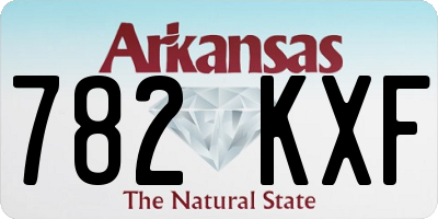 AR license plate 782KXF