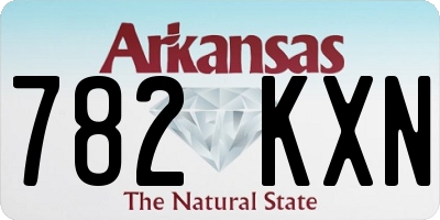 AR license plate 782KXN