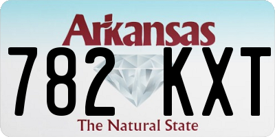 AR license plate 782KXT