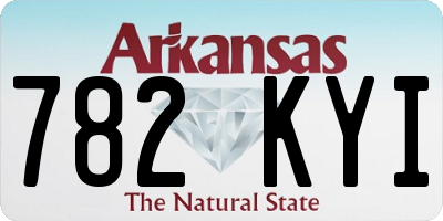 AR license plate 782KYI