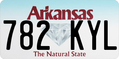 AR license plate 782KYL