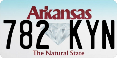 AR license plate 782KYN