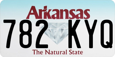 AR license plate 782KYQ