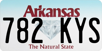 AR license plate 782KYS