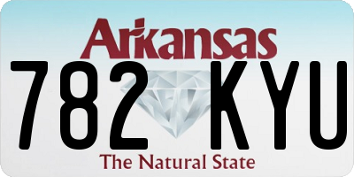 AR license plate 782KYU