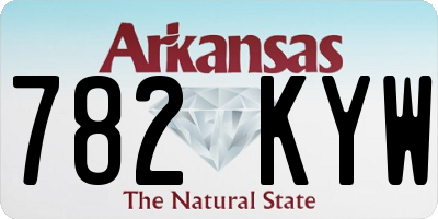 AR license plate 782KYW