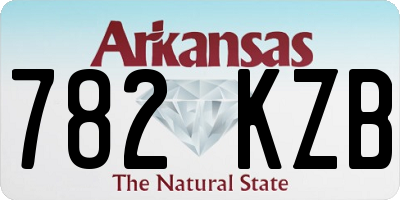 AR license plate 782KZB