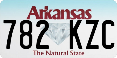 AR license plate 782KZC