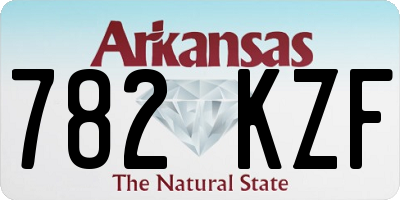 AR license plate 782KZF