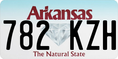 AR license plate 782KZH